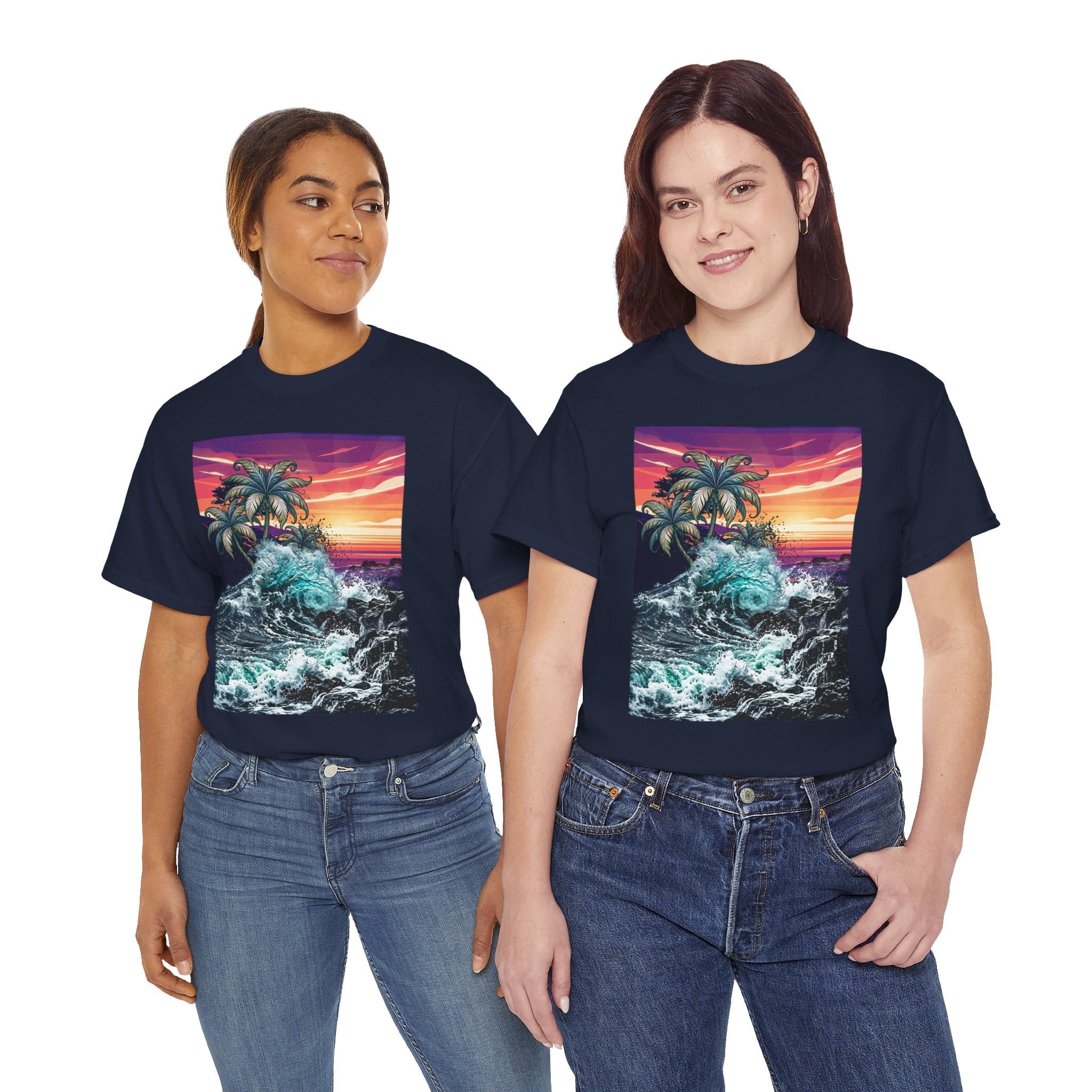 Beach Day Collage Tee